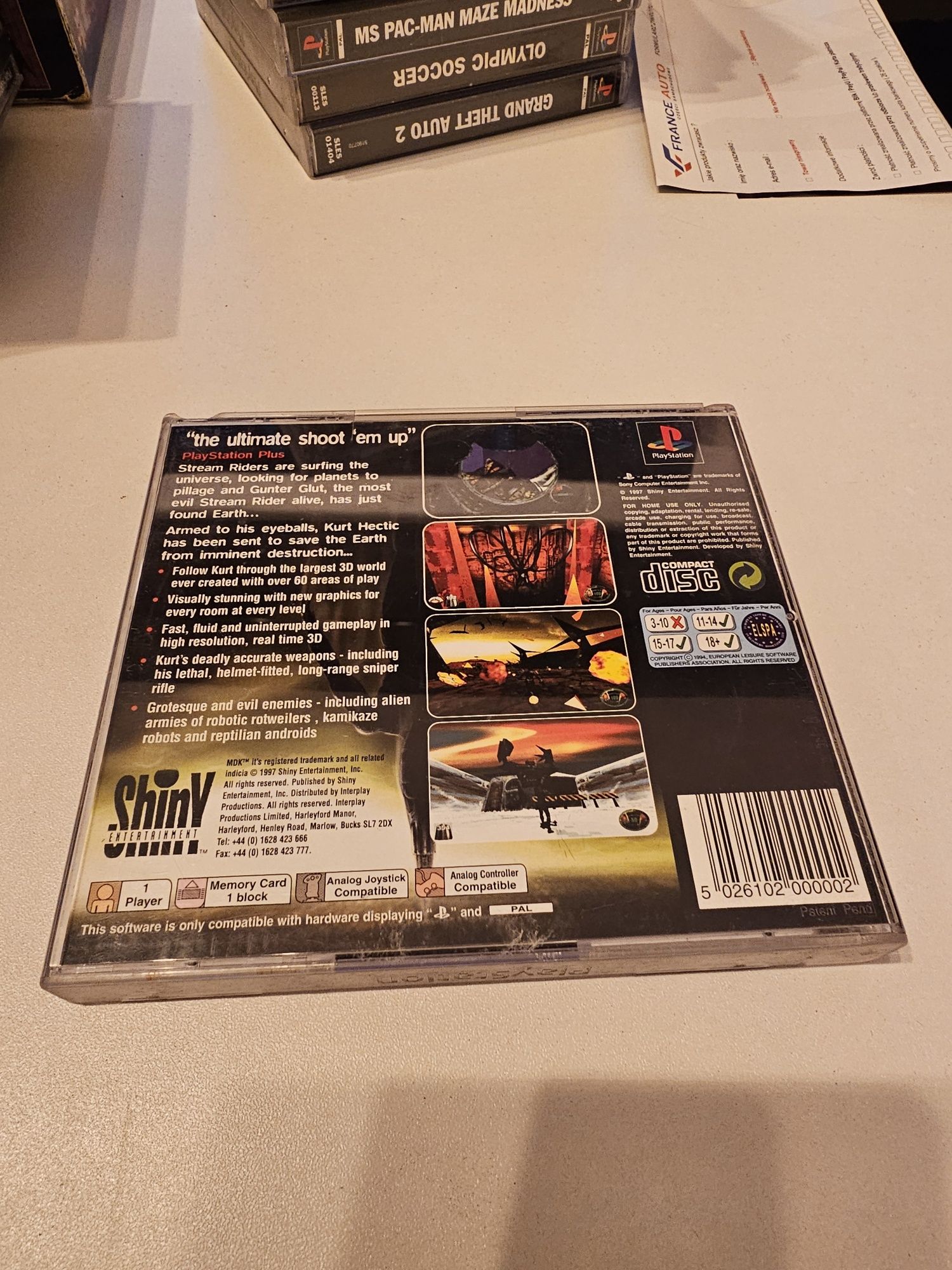 MDK psx playstation 3xa komplet BDB STAN