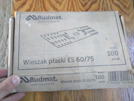 Wieszaki ES 60/75 GK 100 sztuk