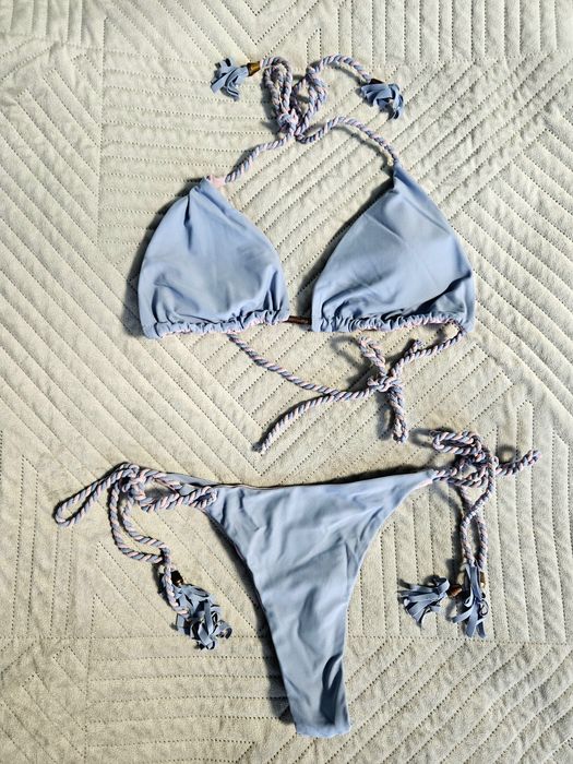 Zestaw bikini błękitny rozmiar S