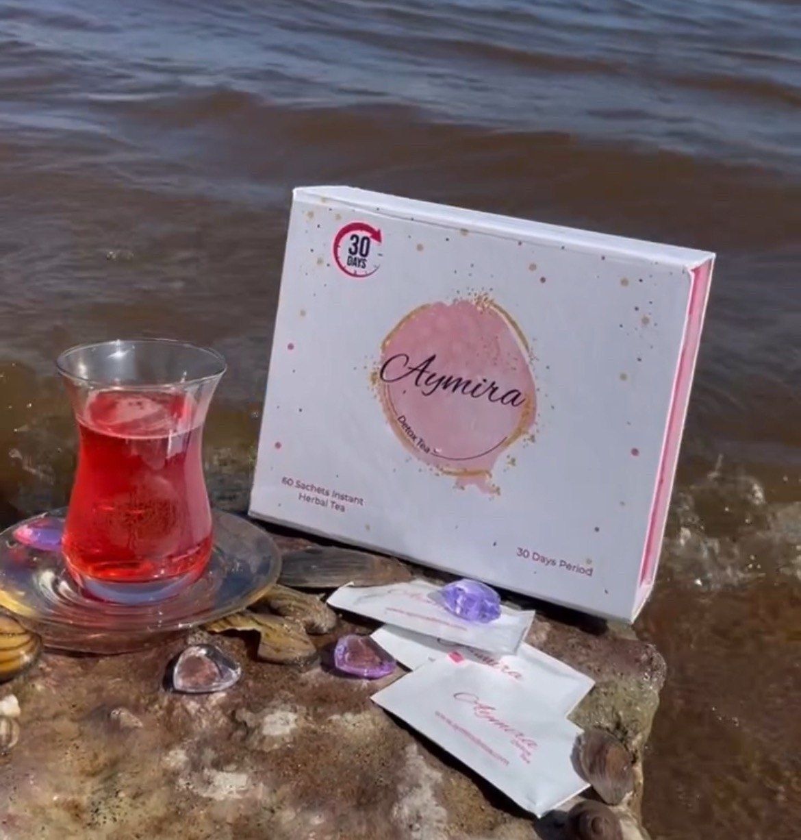 Detox tea AYMIRA- 60 пакетиків , безпечне схуднення .