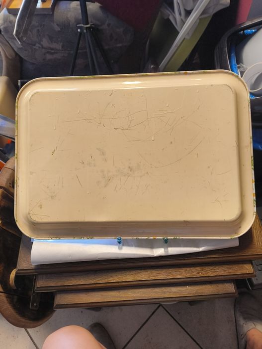 Stara taca emaliowana