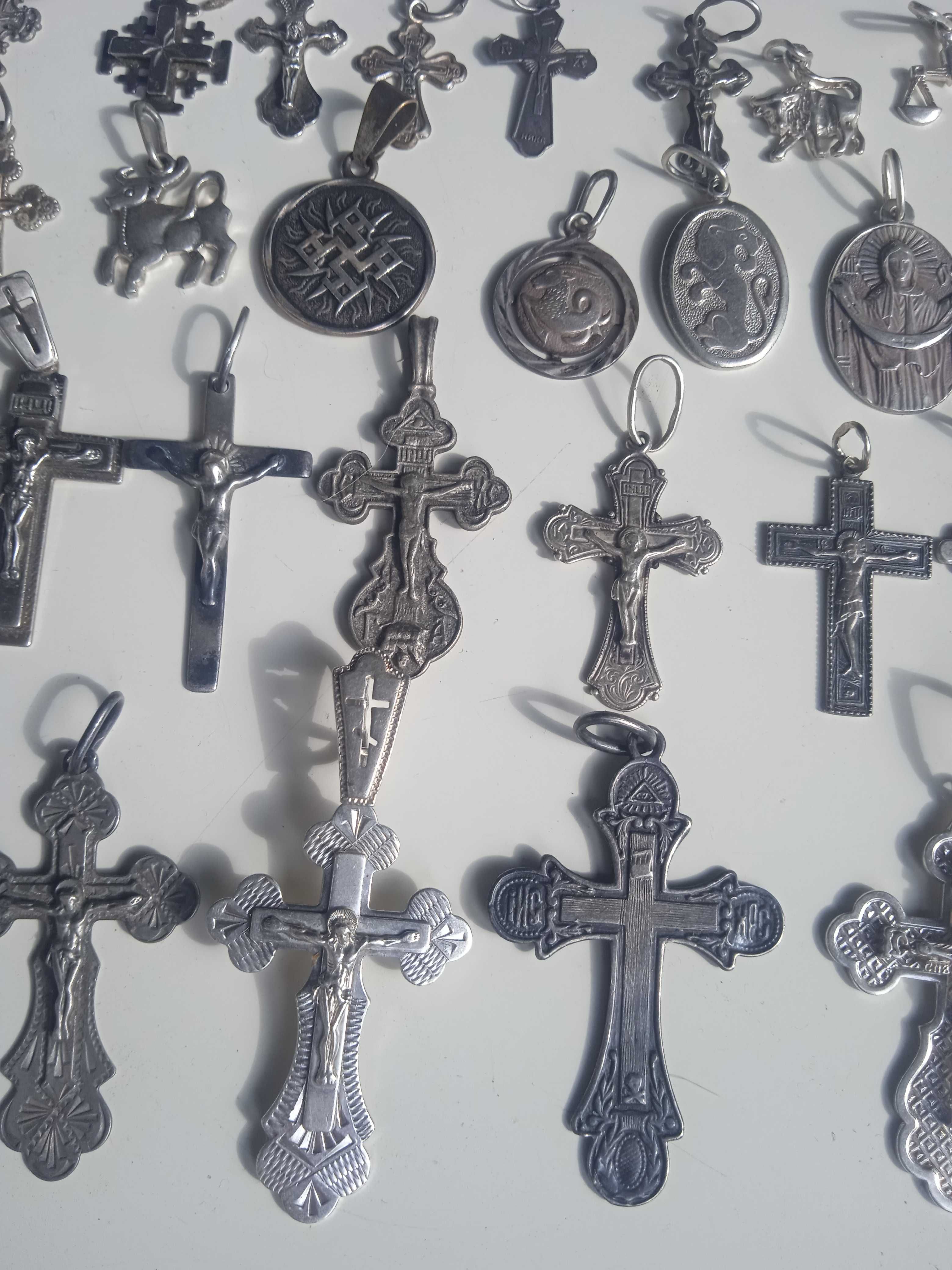 Серебряные крестики,ладанки..100 гривен за грам.