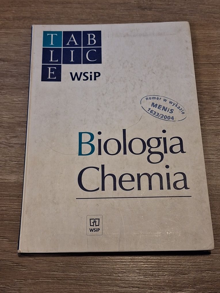 Tablice Biologia Chemia WSIP