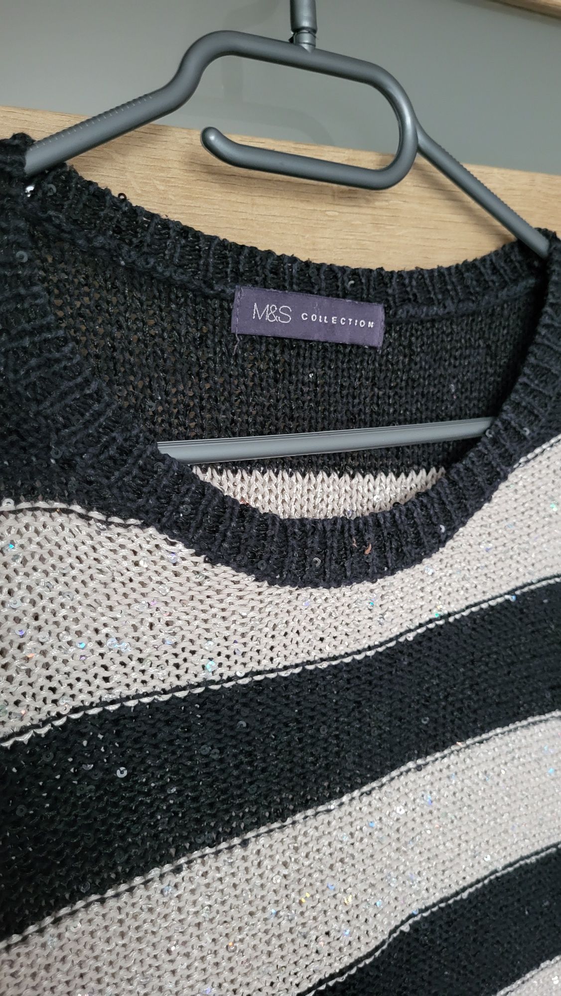 Sweter w paski Marks Spencer r. M