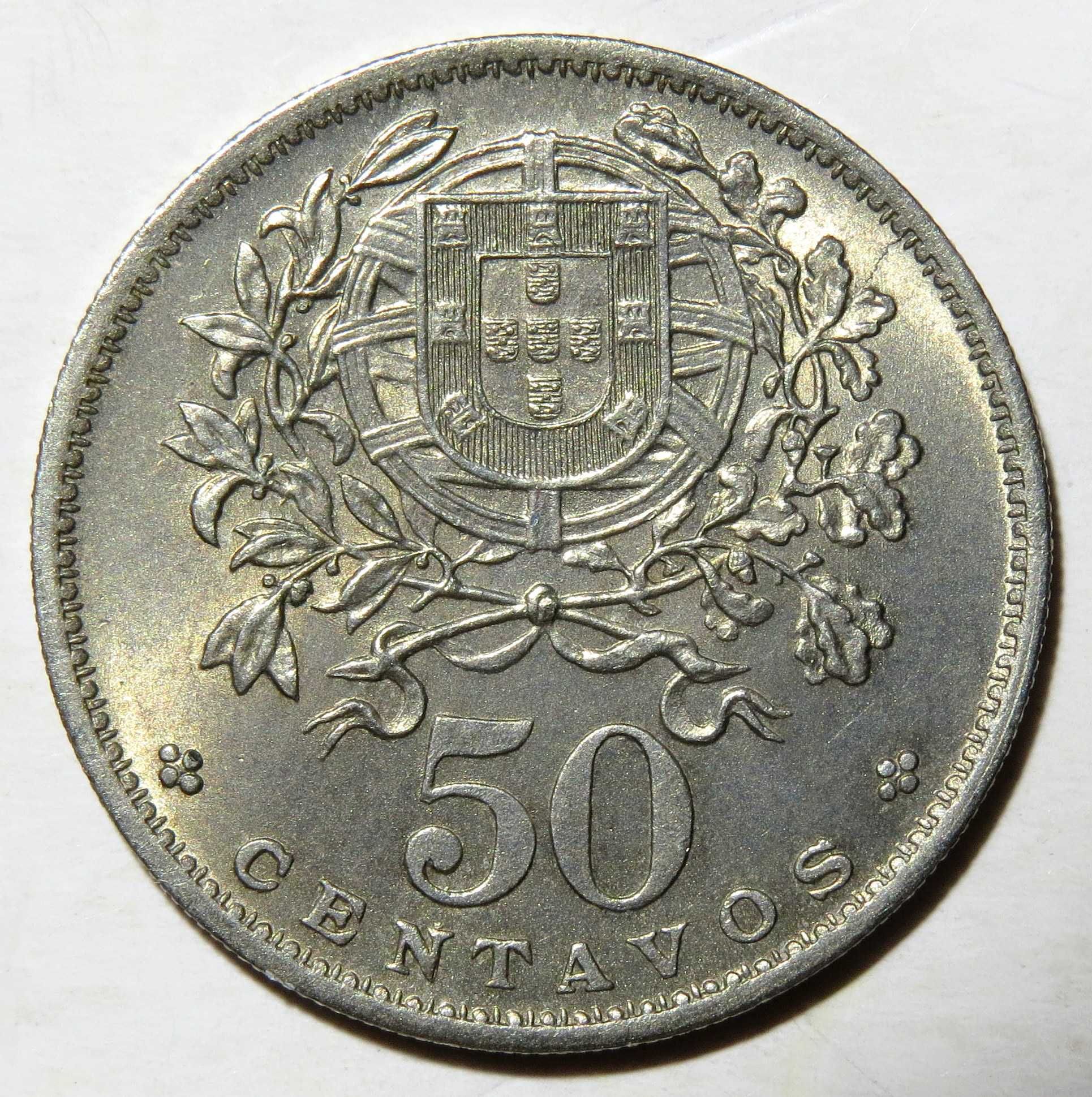 Republica Portuguesa - 50 Centavos 1928 Quase Soberba