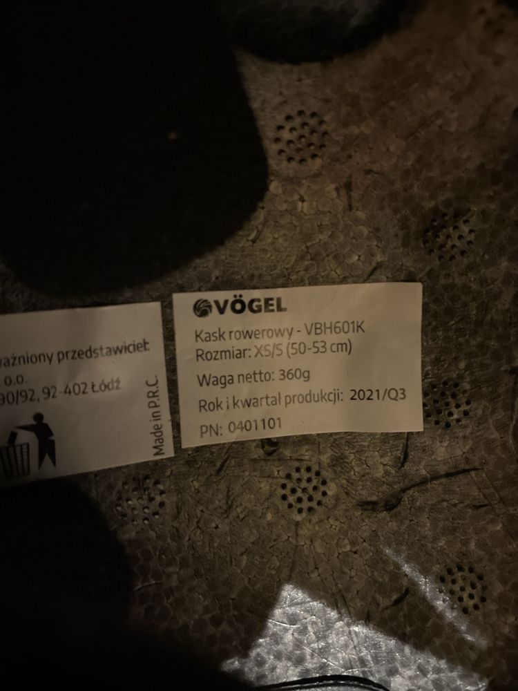 Kask orzeszek xs/s