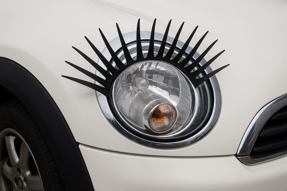 Rzęsy na reflektory samochodowe – tuning, ozdoba auta