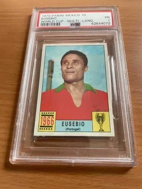 Cromo Eusébio México 1970 Panini - PSA 1