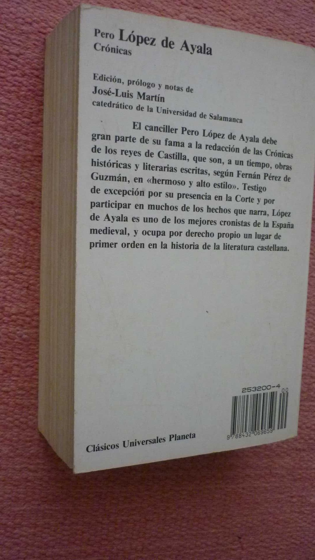 Pero López de Ayala, Crónicas