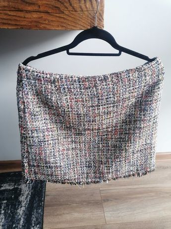 Spódnica damska tweedowa/ żakardowa H&M 46 L/XL