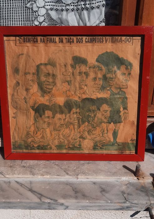 Quadro Benfica 1990 antigo