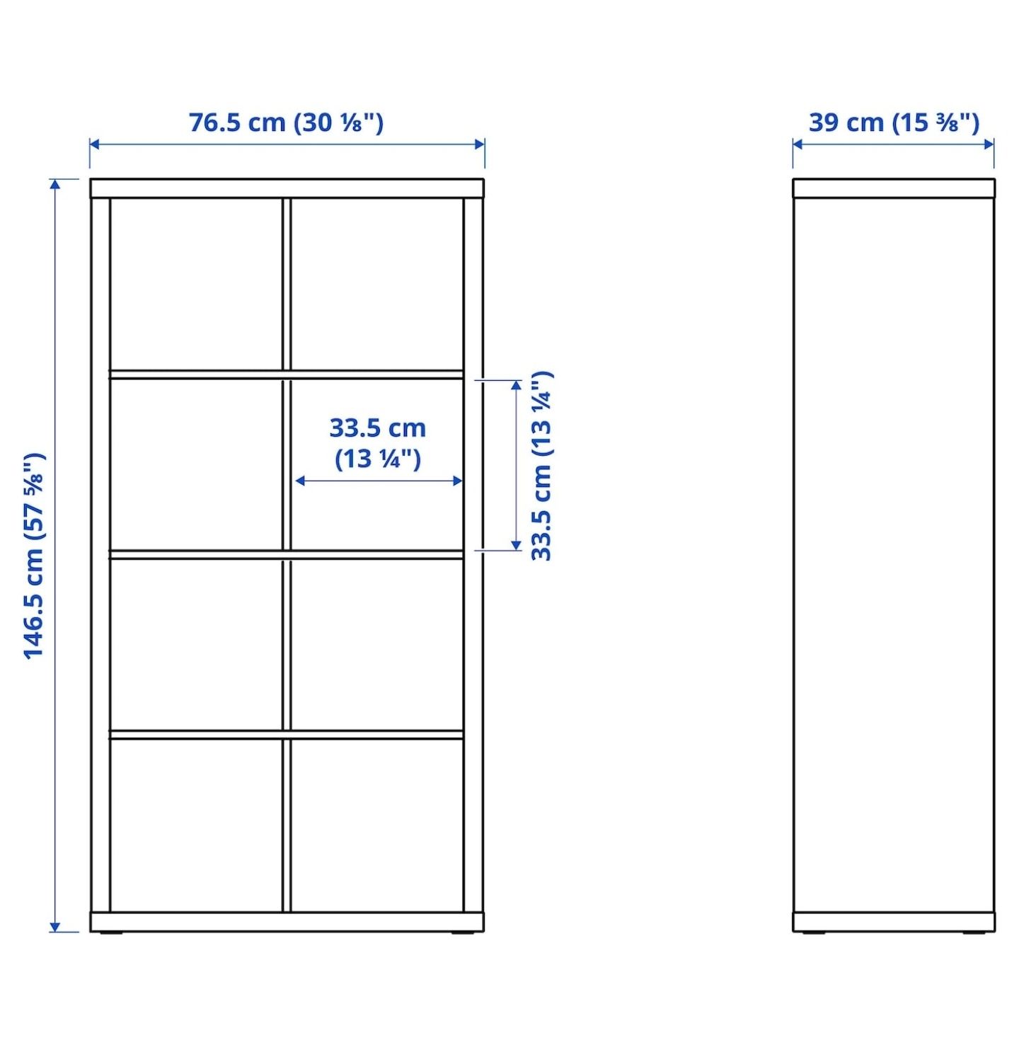 Estante ikea kallax branca 4x2