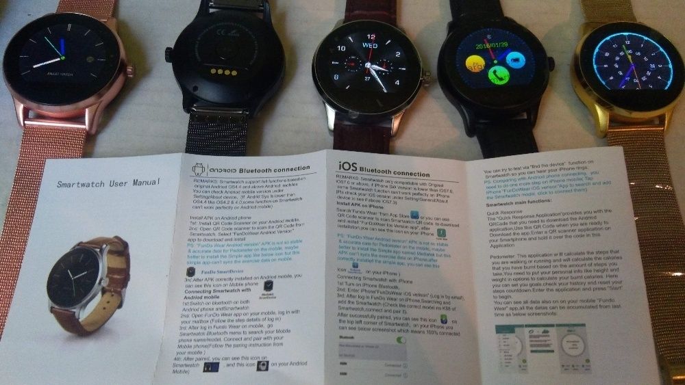 ZEGAREK Inteligentny SMARTWATCH Pulsometr iPhone IOS ANDROID Język PL