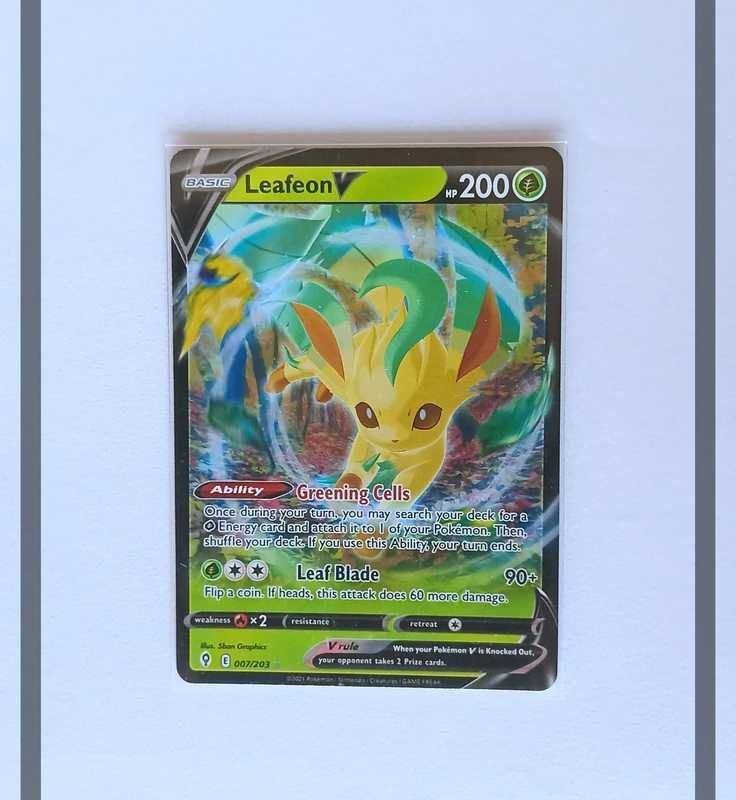 Leafeon V 007/203 EVS Pokemon ENG-NM