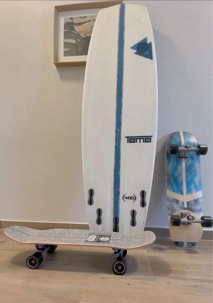 PACK Surf&SurfSkate: FireWire TOMO Vader LFT - 5.9 + Carver Cx NOVO