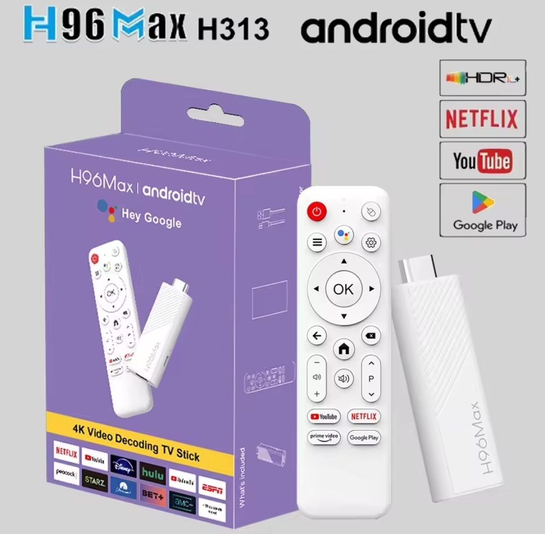 Android TV 14 приставка H96Max 2/16 Gb WiFi 6 Bluetooth пульт+ Голос
