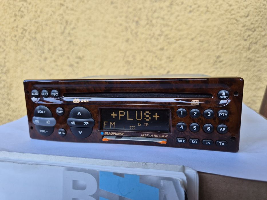 Radio Blaupunkt Sevilla RD126 w drewnie ! Mercedes r107 r129 w140 w126