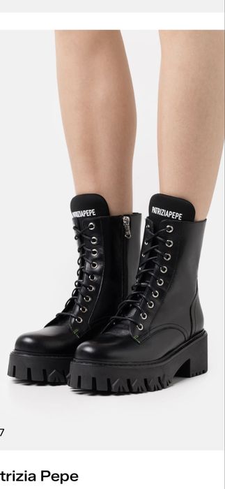 Шкіряні черевики Patrizia Pepe оригінал