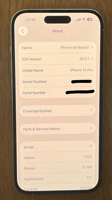 Iphone 14 Pro Prateado 256 gb