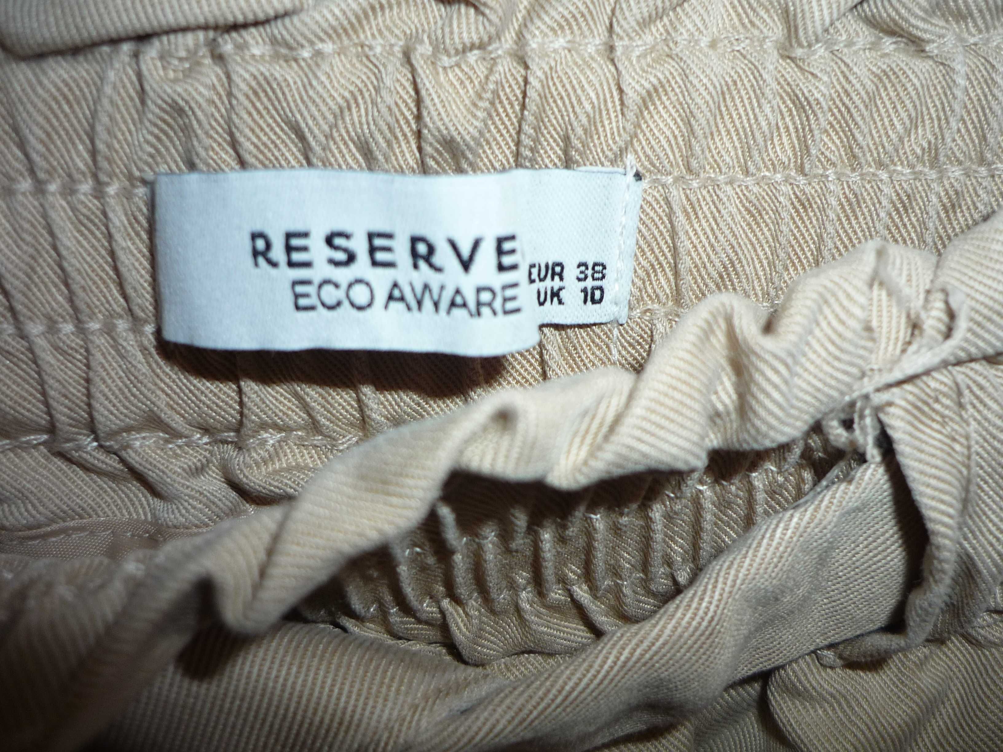 Beżowa spódnica Reserved  wiązany pasek roz. 38 M