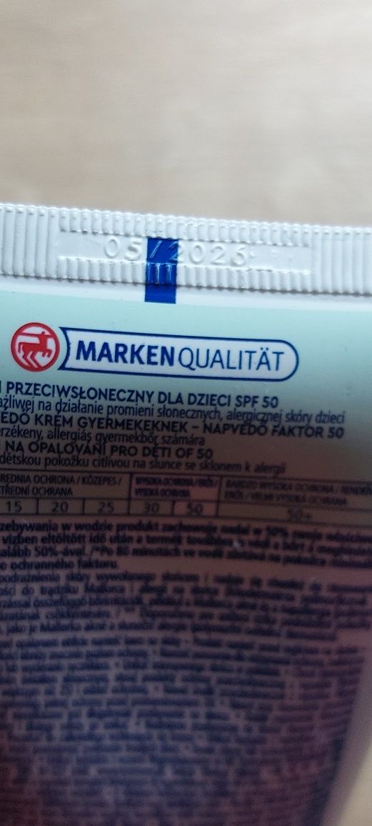 Krem przeciwsłoneczny dla dzieci SPF 50