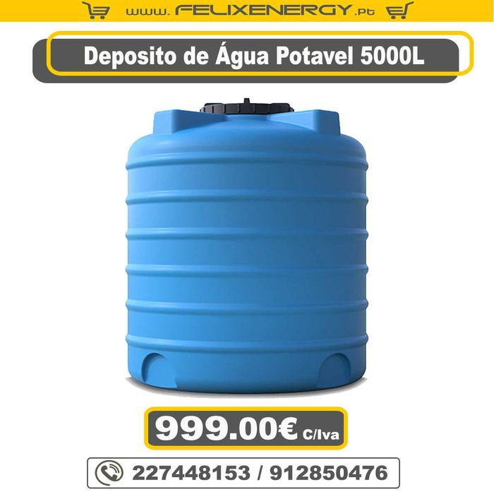 Deposito 5000Litros Novos para água Potavél