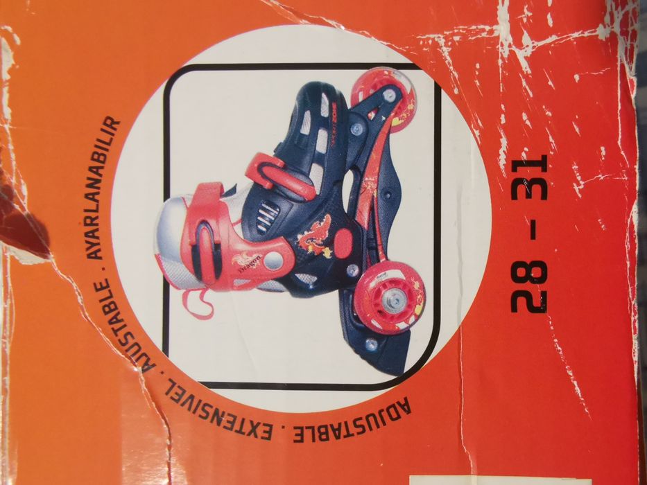 Conjunto de patins e protecções Devil