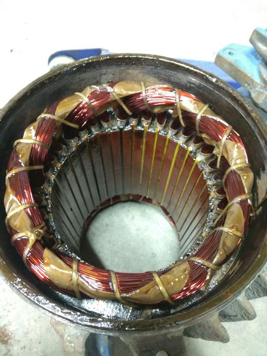 Перемотка електродвигунів, ремонт электродвигателей