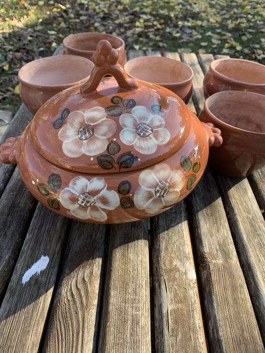 Супница жаровня керамическая