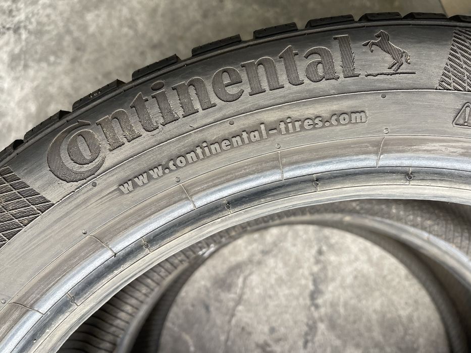 Шины 245/45 R18 Continental б/у пара зима 6мм U6