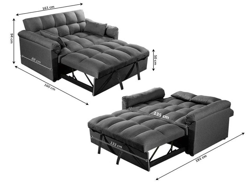 Oferta sofá cama novo muito confortável com porte grátis