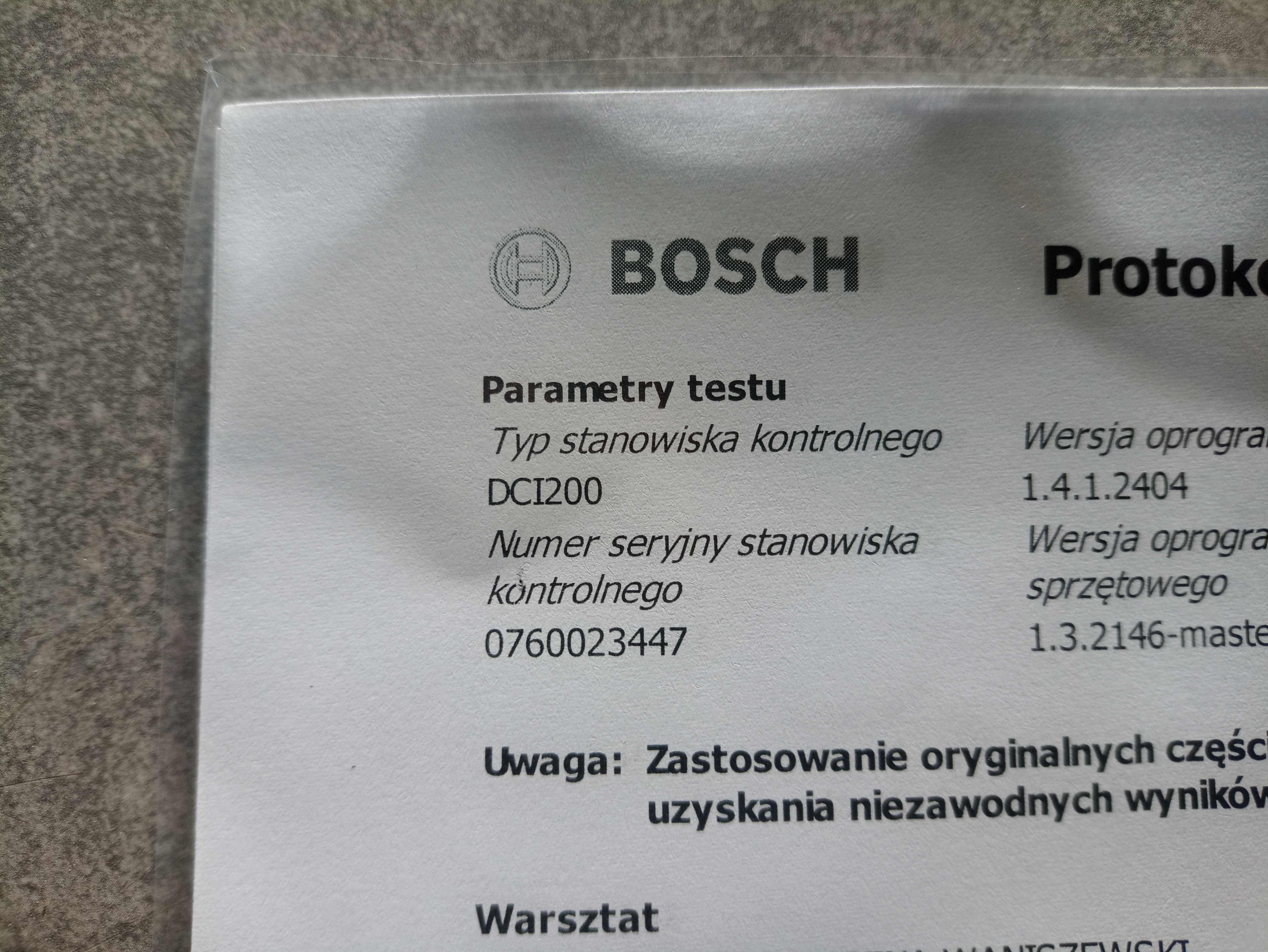 Wtryski sprawdzone opel 2.0