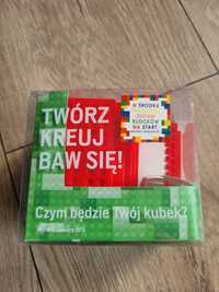 Kubek kompatybilny z lego czerwony