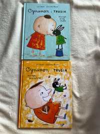 2 szt książki Cynamon i Trusia dla dzieci 3-6 lat