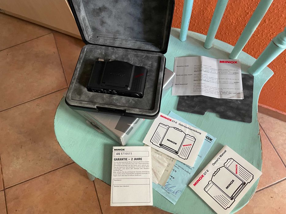 MINOX GT-E z obiektyw MC Minoxar 2,8/35 idealny z papierami i opakow
