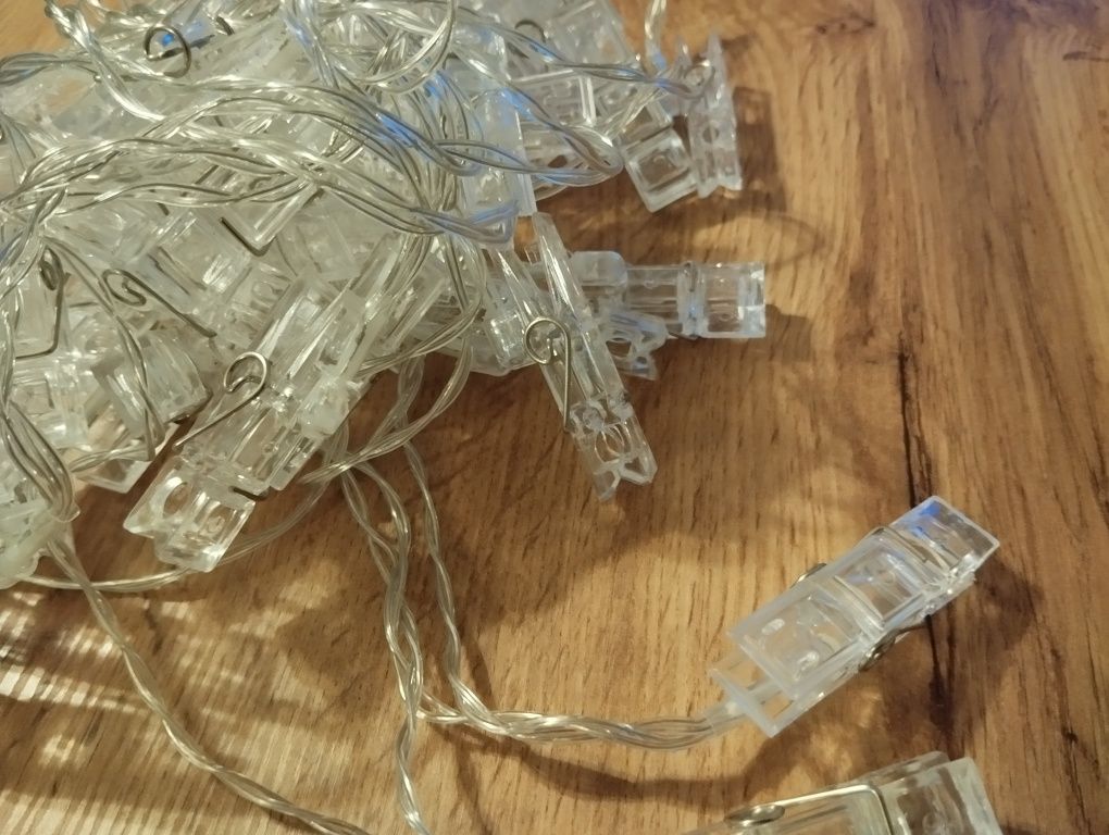 Lampki spinacze nowe