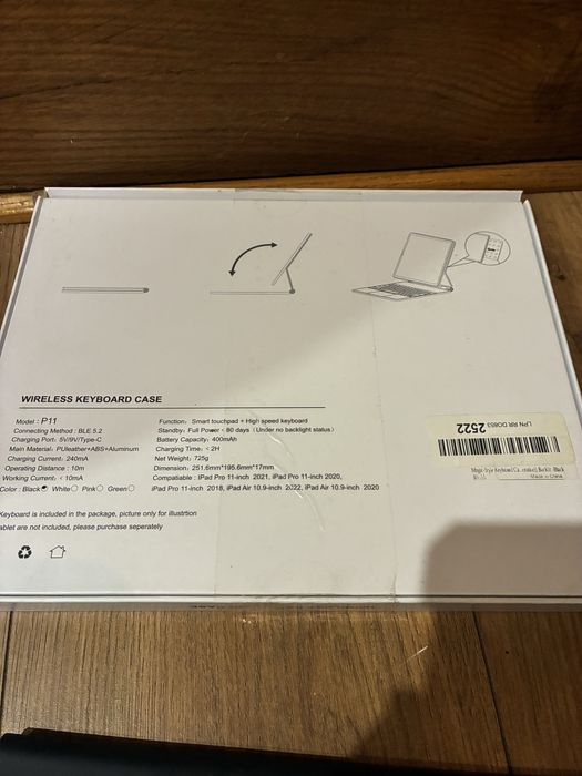 Чохол для планшета з бездротовою клавіатурою