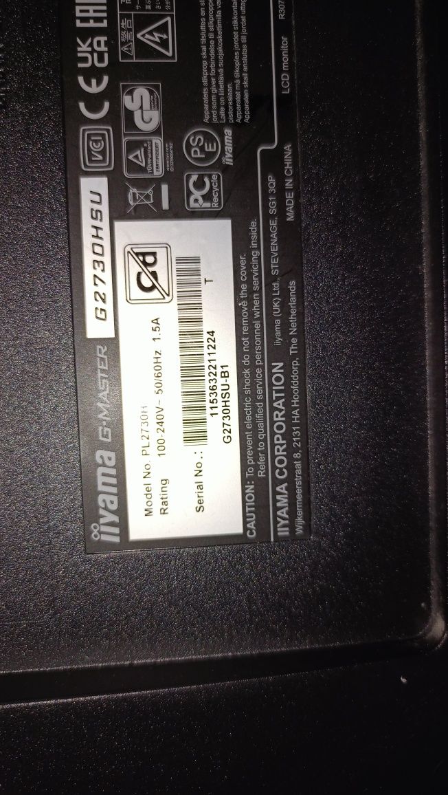 Monitor 27 Cali iiyama Black Hawk z głośnikami