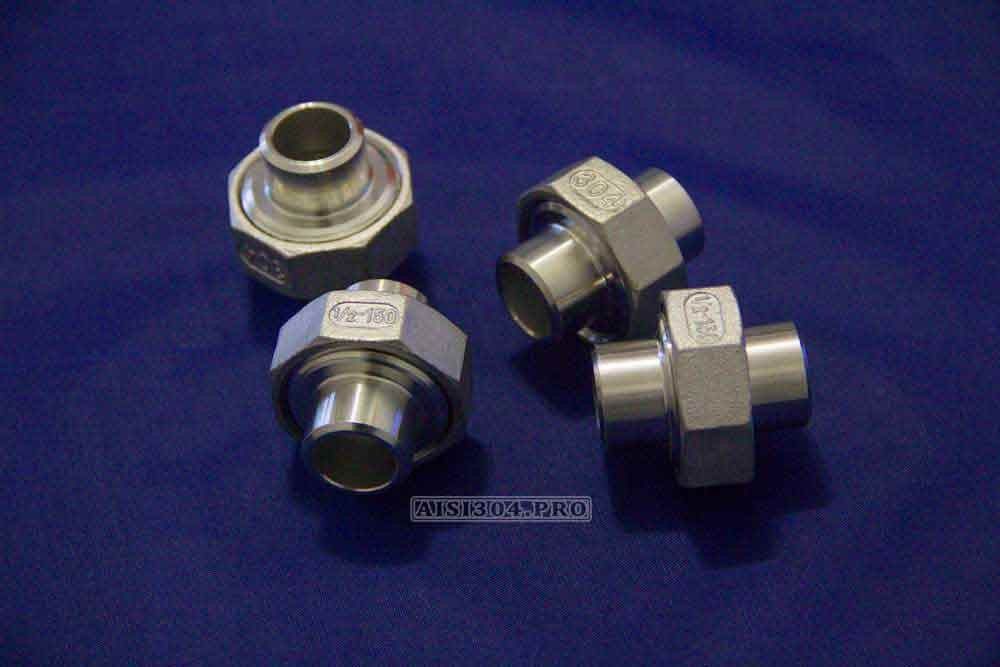 Муфта американка приварна нержавіюча Ду 15 (1/2") AISI 304 | TRiNOX