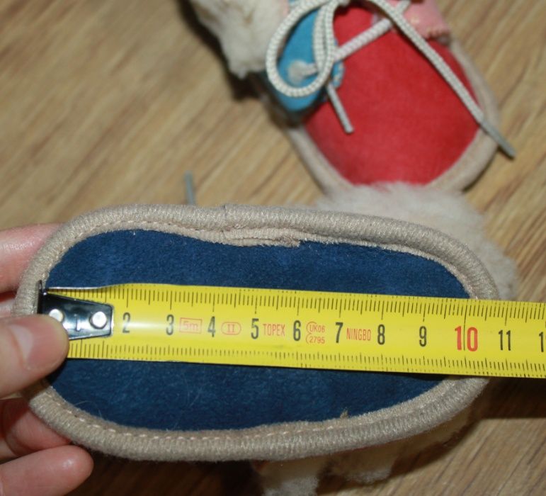 Цветные тапочки пинетки ботиночки с мехом для малыша