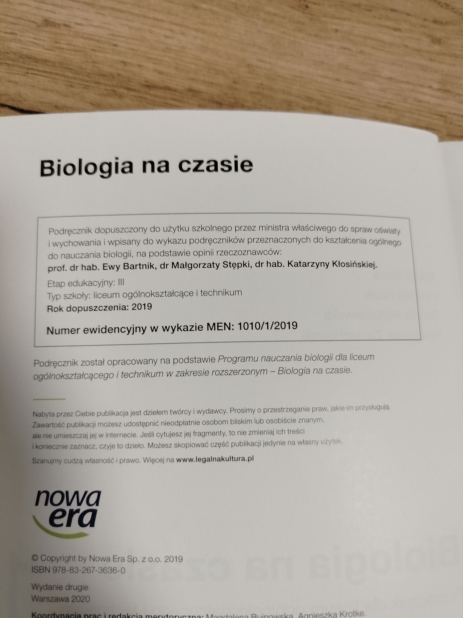 Biologia na czasie 1 rozszerzenie