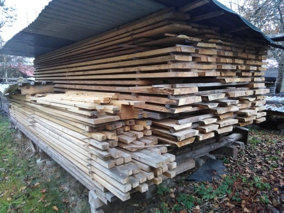 Deski sosnowe 50mm,  sezonowane dwuletnie, laty sezonowane