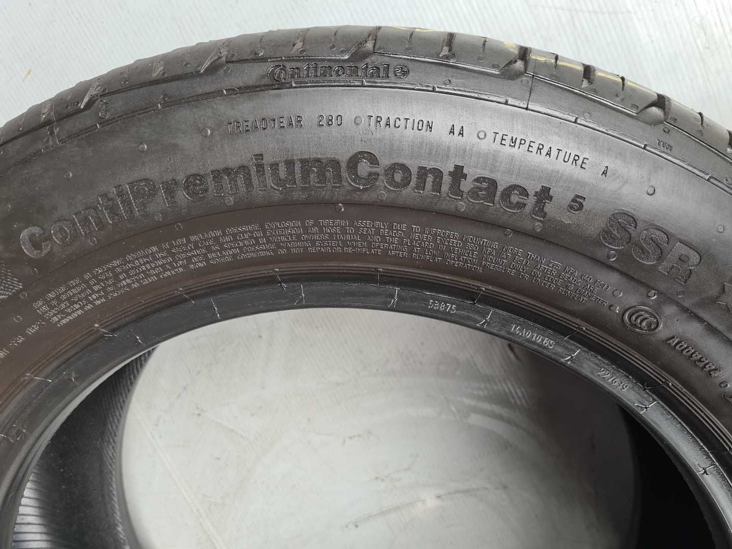 4x CONTINENTAL ContiPremiumContact5 SSR Runflat 205/60/16 92V 7mm 2020