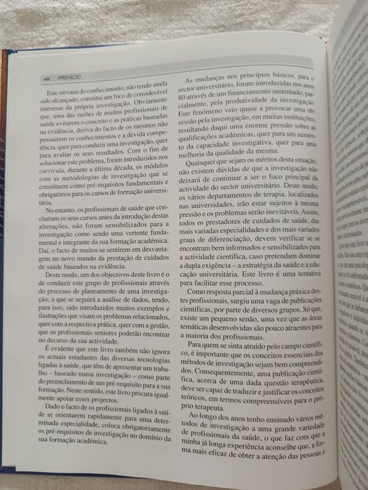 Livro "Métodos de Investigação para Terapeutas Clínicos"