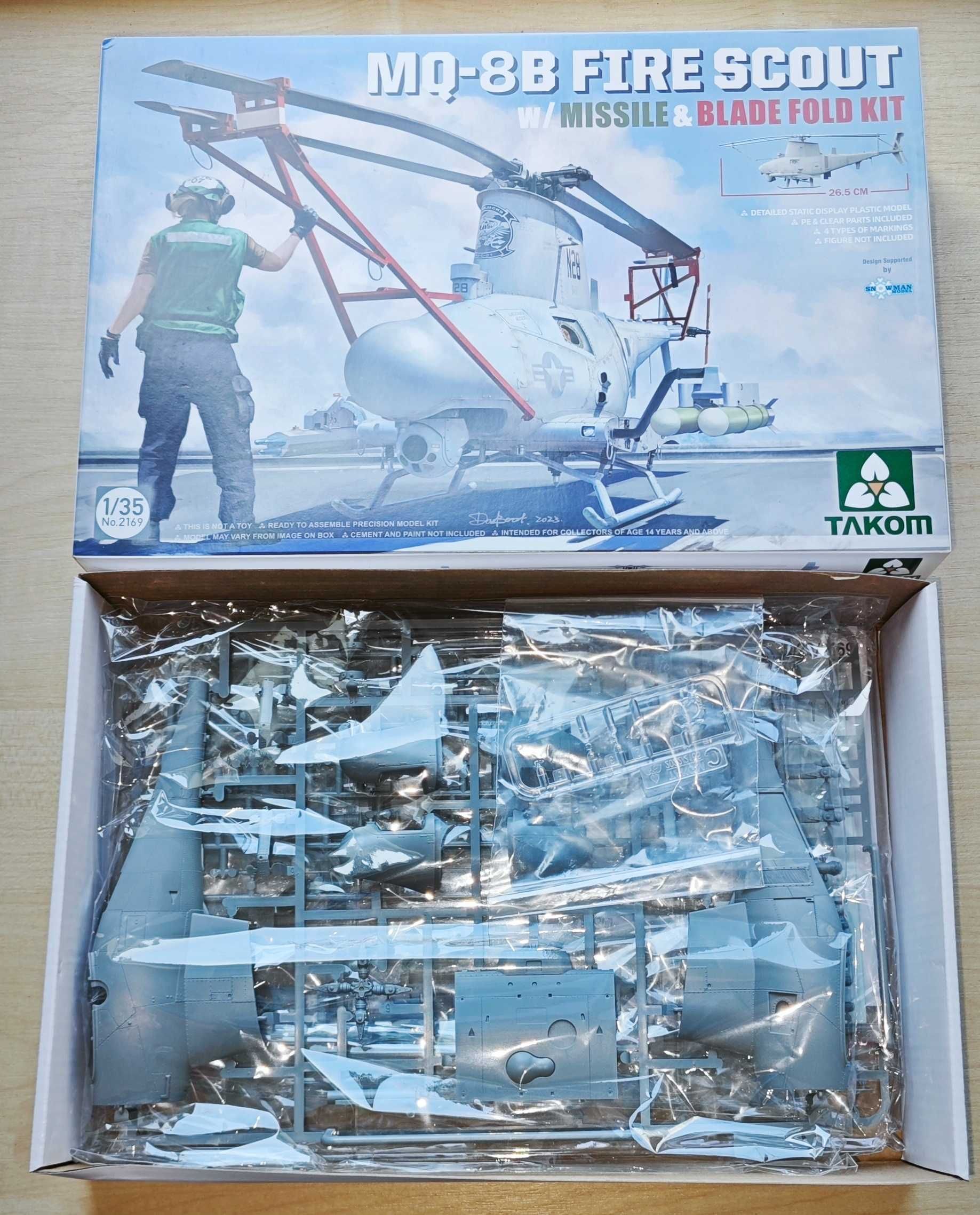 Збірна масштабна модель Takom 2169 MQ-8B Fire Scout 1/72