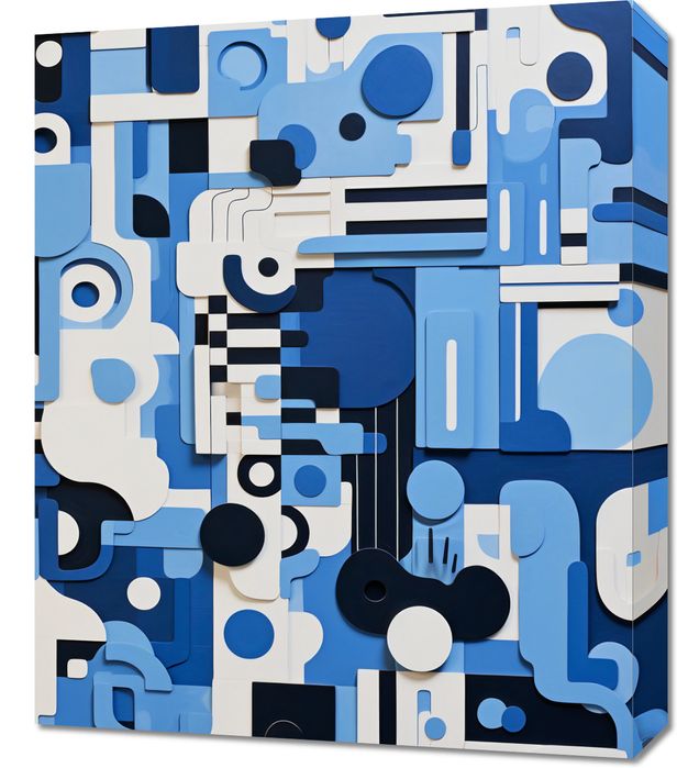 Obraz 50x60cm Niebieski Labirynt