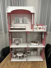 НОВИЙ! Будиночок для барбі з меблями 107 см, ляльковий будинок, barbie