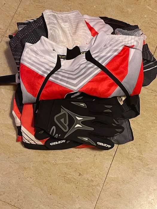 Conjunto Acerbis Enduro/Motocross Calças, Camisola, Luvas e Óculos