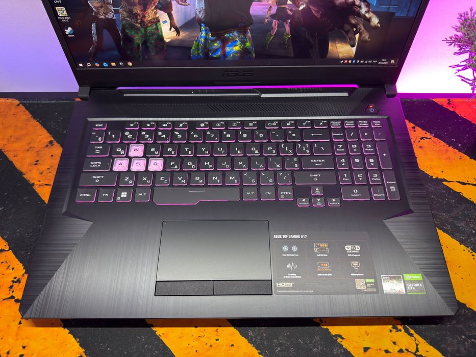 Ігровий Asus TUF A17, ryzen 5, gtx1650, 16gb, 512gb, 144 hz