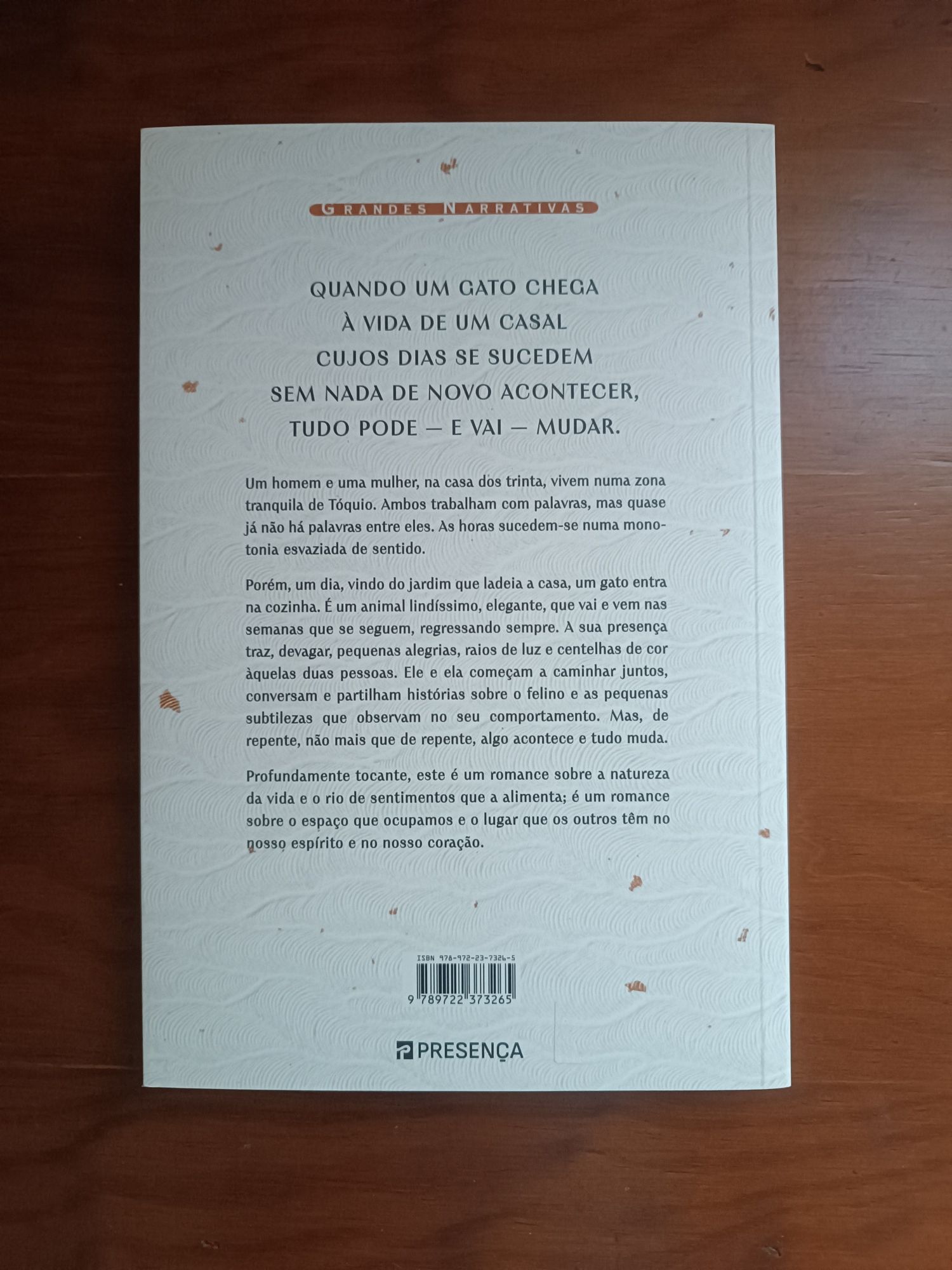 Livro: "O gato que nos visitou"  de Takashi Hiraide